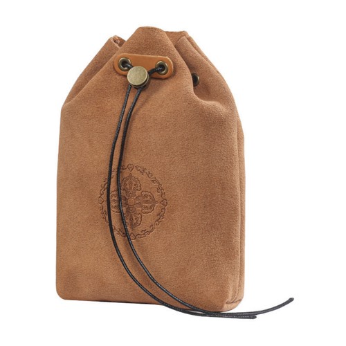 Suede leather tobacco pipe - suede,
