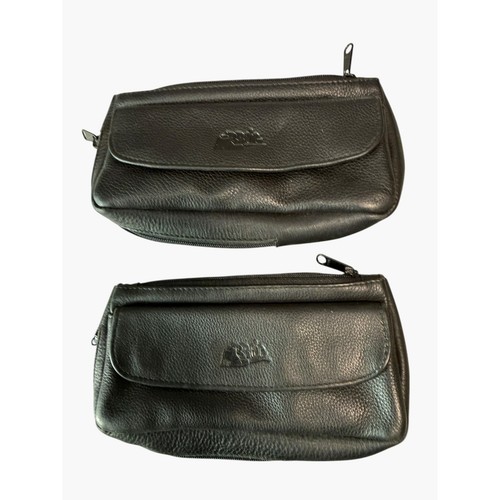 Set black leather tobacco - set, 2