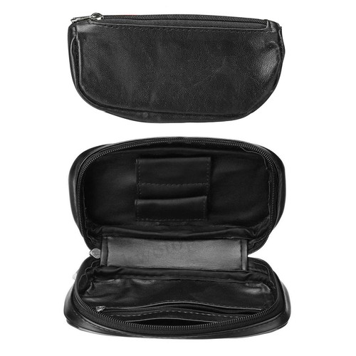 Leather tobacco pipe carrier - leather,